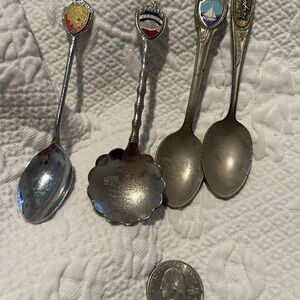 Vintage Metal Souvenir Spoons Virginia